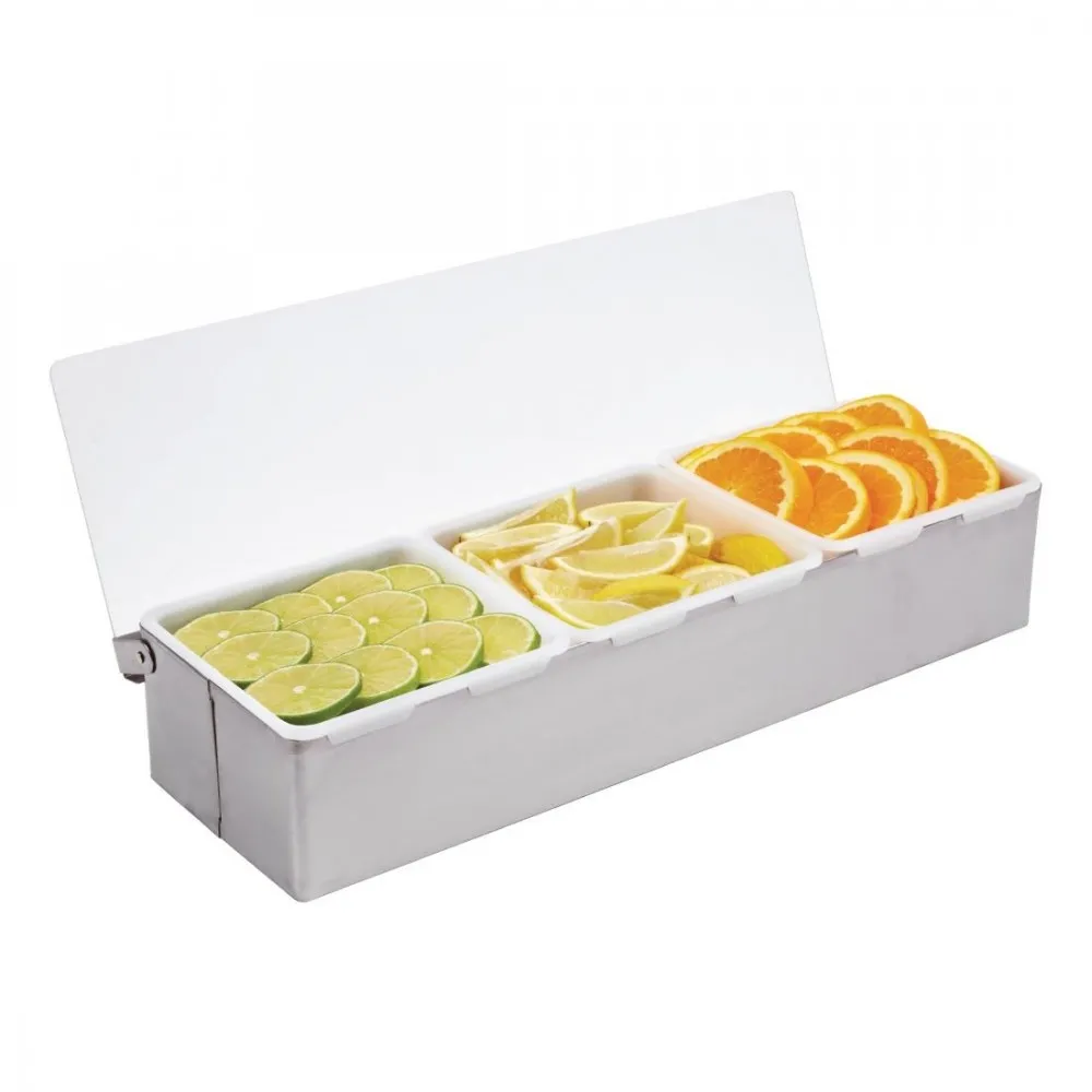 Olympia Condiment Box St/st - 3x2pint