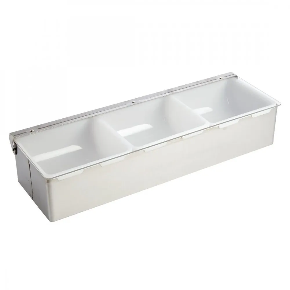 Olympia Condiment Box St/st - 3x2pint