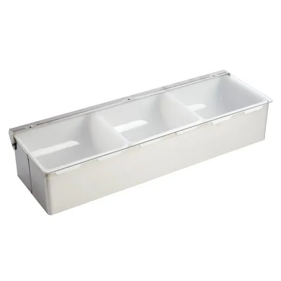 Olympia Condiment Box St/st - 3x2pint