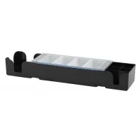 Black Condiment & Napkin Bar Centre