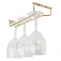 Stemware Glass Rack Brass - 10''