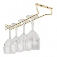 Stemware Glass Rack Brass - 24''