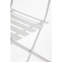 Bolero Grey Pavement Style Steel Chairs (pack 2)