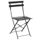 Bolero Blk Pavement Style Steel Chairs (pack 2)