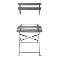 Bolero Blk Pavement Style Steel Chairs (pack 2)