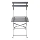 Bolero Blk Pavement Style Steel Chairs (pack 2)