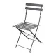 Bolero Blk Pavement Style Steel Chairs (pack 2)