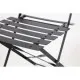 Bolero Blk Pavement Style Steel Chairs (pack 2)