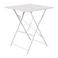 Bolero Grey Pavement Style Steel Table Square - 600mm