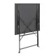 Bolero Black Pavement Style Steel Table (600mm Square)