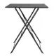 Bolero Black Pavement Style Steel Table (600mm Square)