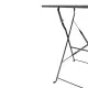 Bolero Black Pavement Style Steel Table (600mm Square)