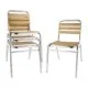 Bolero Aluminium & Ash Bistro Sidechair (pack 4)