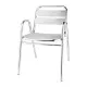 Bolero Stacking Aluminium Chair With Arched Arms (pack 4)