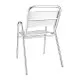 Bolero Stacking Aluminium Chair With Arched Arms (pack 4)