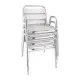 Bolero Stacking Aluminium Chair With Arched Arms (pack 4)