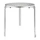 Bolero Round Stacking Bistro Table St/st Top - 700mm Dia