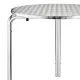 Bolero Round Stacking Bistro Table St/st Top - 700mm Dia
