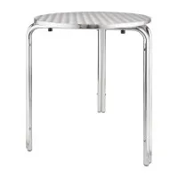 Bolero Round Stacking Bistro Table St/st Top - 600mm