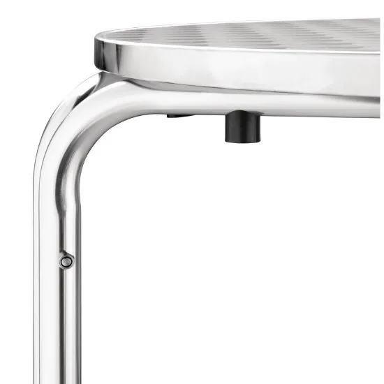 Bolero Round Stacking Bistro Table St/st Top - 600mm