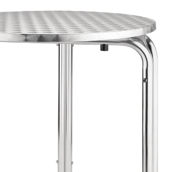 Bolero Round Stacking Bistro Table St/st Top - 600mm