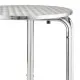 Bolero Round Stacking Bistro Table St/st Top - 600mm