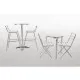 Bolero Round Stacking Bistro Table St/st Top - 600mm