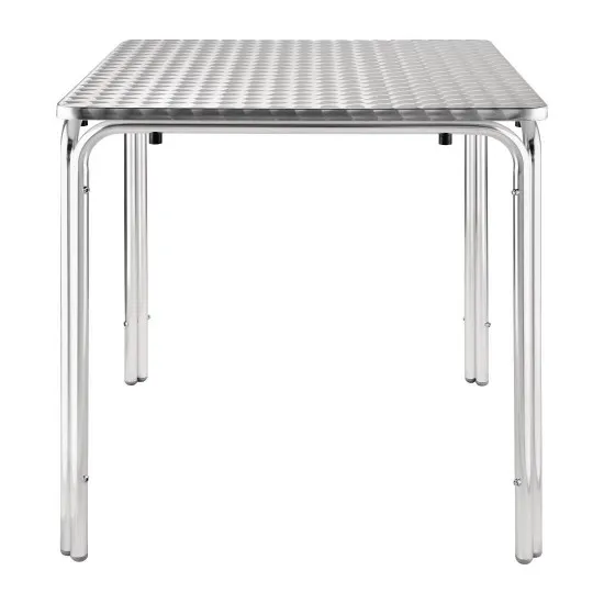 Bolero Square Stacking Bistro Table St/st Top - 700mm