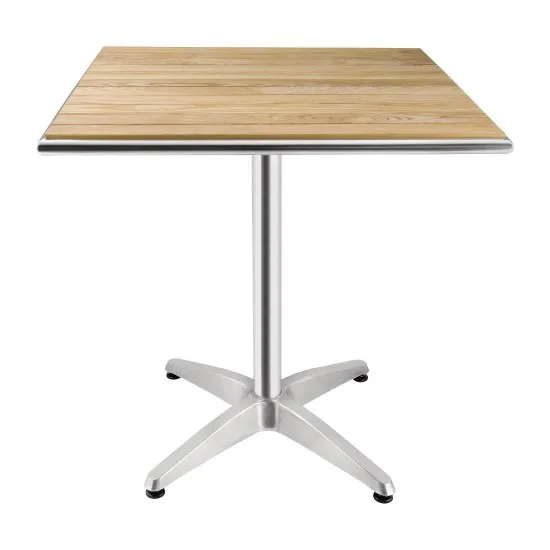 Bolero Ash Flip Top Square Bistro Table - 600mm