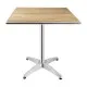 Bolero Ash Flip Top Square Bistro Table - 600mm