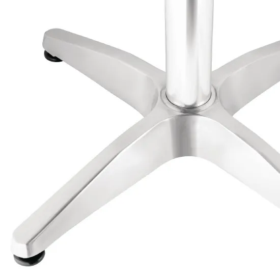 Bolero Square Pedestal Bistro Table St/st Top - 600mm