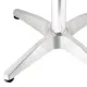 Bolero Square Pedestal Bistro Table St/st Top - 600mm