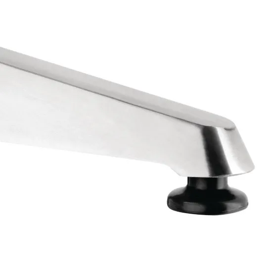 Bolero Square Pedestal Bistro Table St/st Top - 600mm