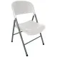Bolero Foldaway Utility Chair - Off White (pack 2)