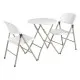 Bolero Foldaway Utility Chair - Off White (pack 2)