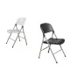 Bolero Foldaway Utility Chair - Off White (pack 2)