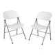 Bolero Foldaway Utility Chair - Off White (pack 2)
