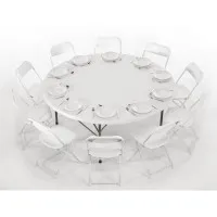 Bolero Folding Pp Chair Blk (pack 10)