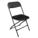Bolero Folding Pp Chair Blk (pack 10)