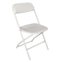 Bolero Folding Pp Chair White (pack 10)