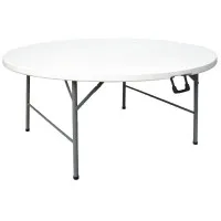 Bolero Centre Folding Round Table - 1.5m 5ft Dia