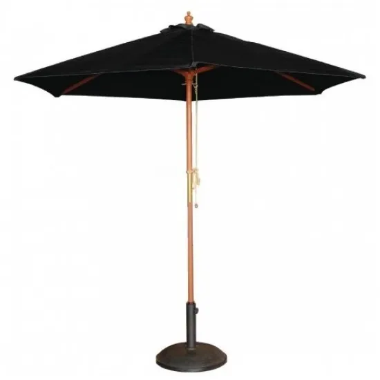 Bolero Blk Round 2500mm Dia Pulley Parasol
