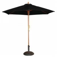 Bolero Blk Round Pulley Parasol - 3000mm Dia