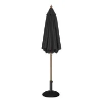 Bolero Blk Round Pulley Parasol - 3000mm Dia
