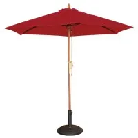 Bolero Red Round 2500mm Dia Pulley Parasol