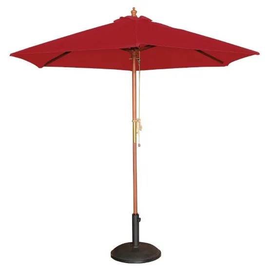 Bolero Red Round 2500mm Dia Pulley Parasol