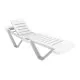 Resol Polypropylene White Sun Lounger (pack 2)