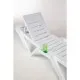 Resol Polypropylene White Sun Lounger (pack 2)