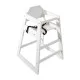 Bolero Wooden High Chair Antique White