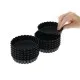 Matfer Exoglass Round Fluted Tartlet Mould - 90mm 3 1/2 (pack 12)''